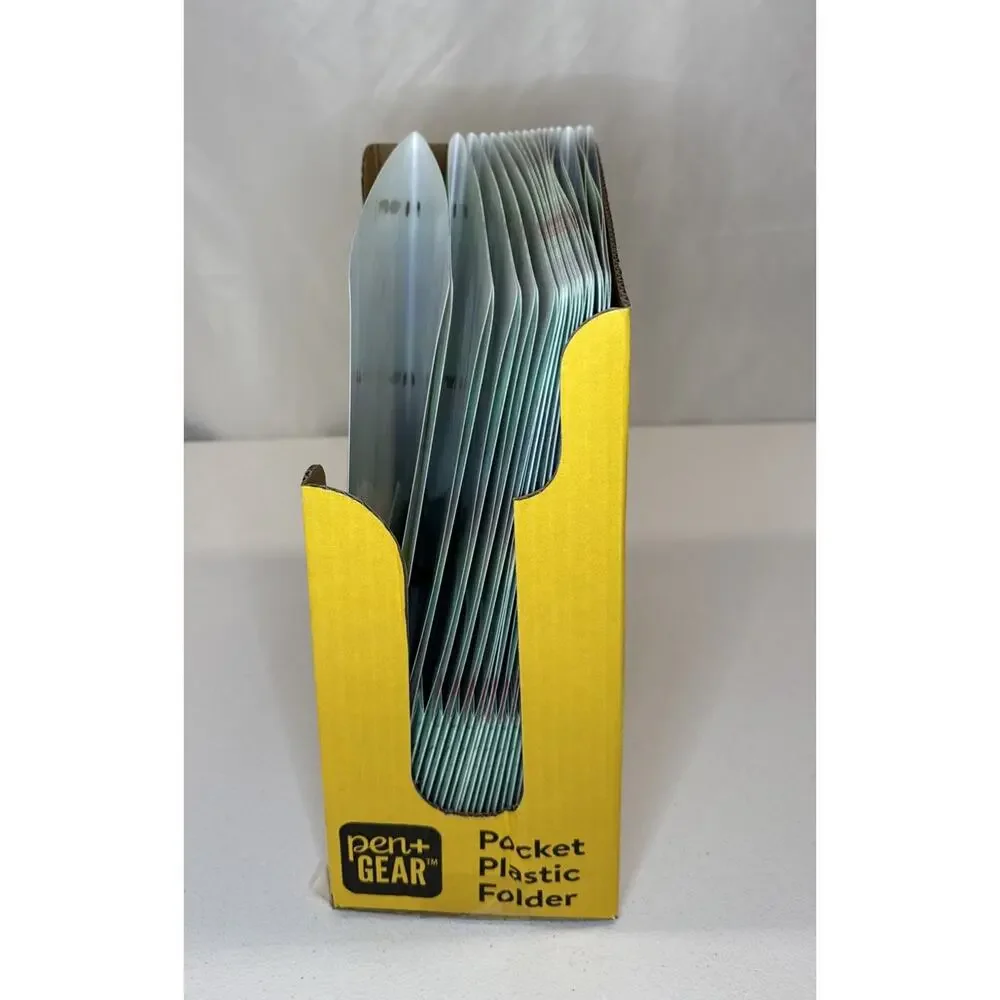 Lot of 17 Pen+Gear Plastic 2-Pocket Folders Save The Bees Floral New